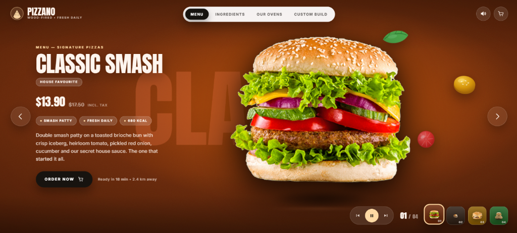 Pizzano - Landing Pages platform built by Sublanz